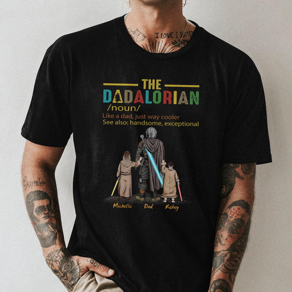 Personalized The Dadalorian Definition Like A Dad Just Way Cooler T-Shirt