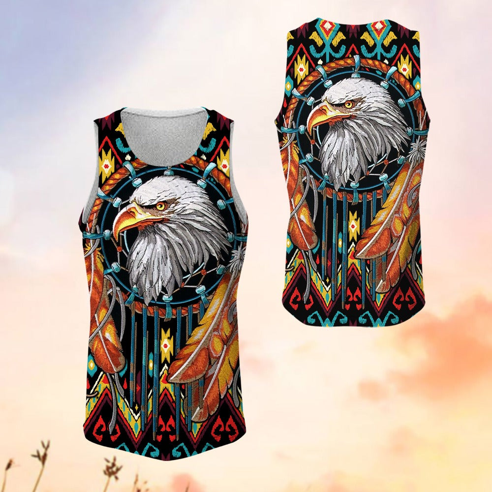 Native American Dream Catcher With Bald Eagle 3D All Over Print T-Shirt And Hoodie