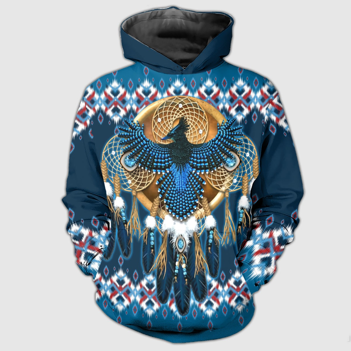 Native Culture Mystical Dreamcatcher Phoenix 3D All Over Print Hoodie And T-Shirt