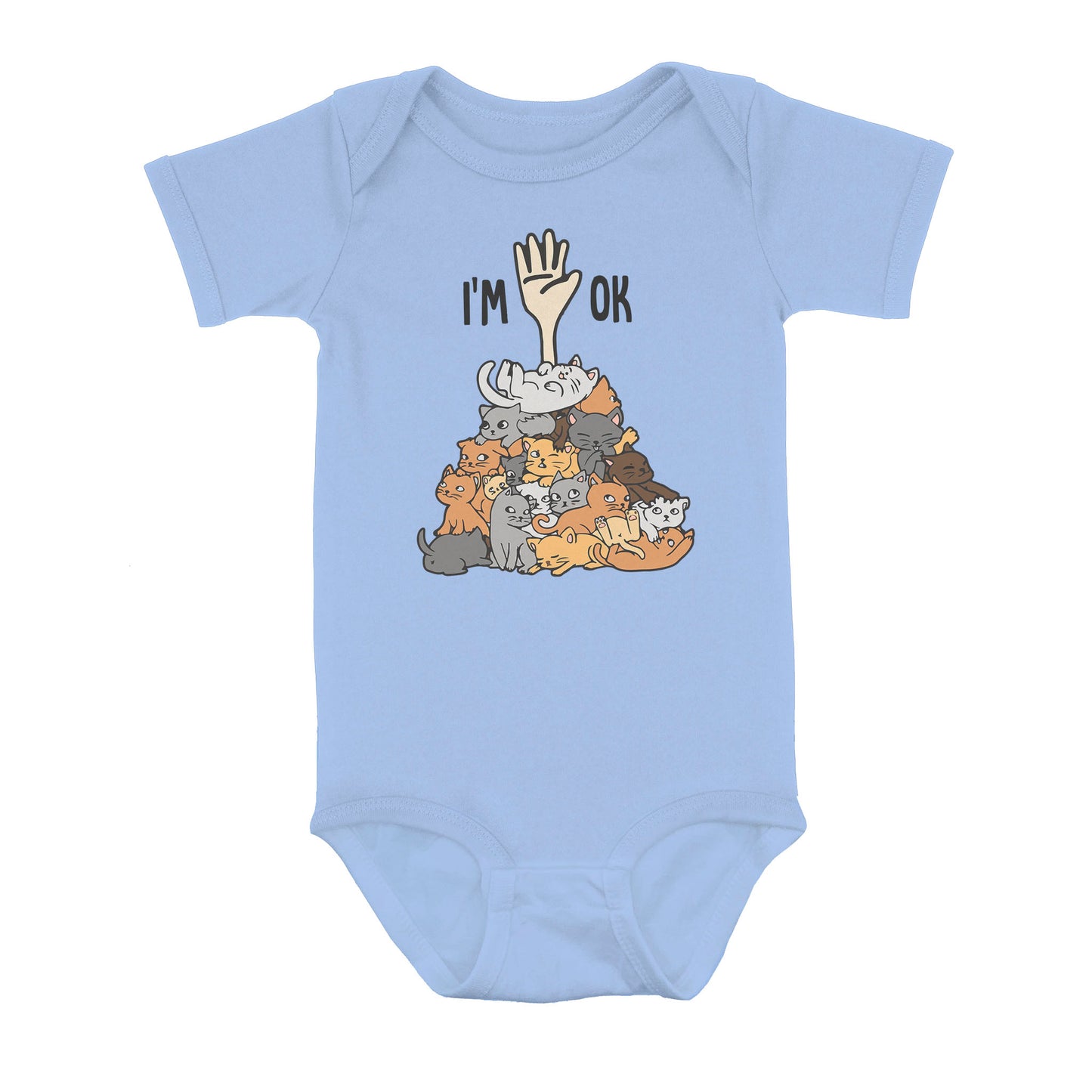 Full Of Cats Im Ok - Baby Onesie