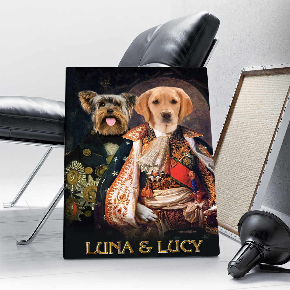Personalized Dog The Duo Portrait Digital File Canvas Prints And Poster