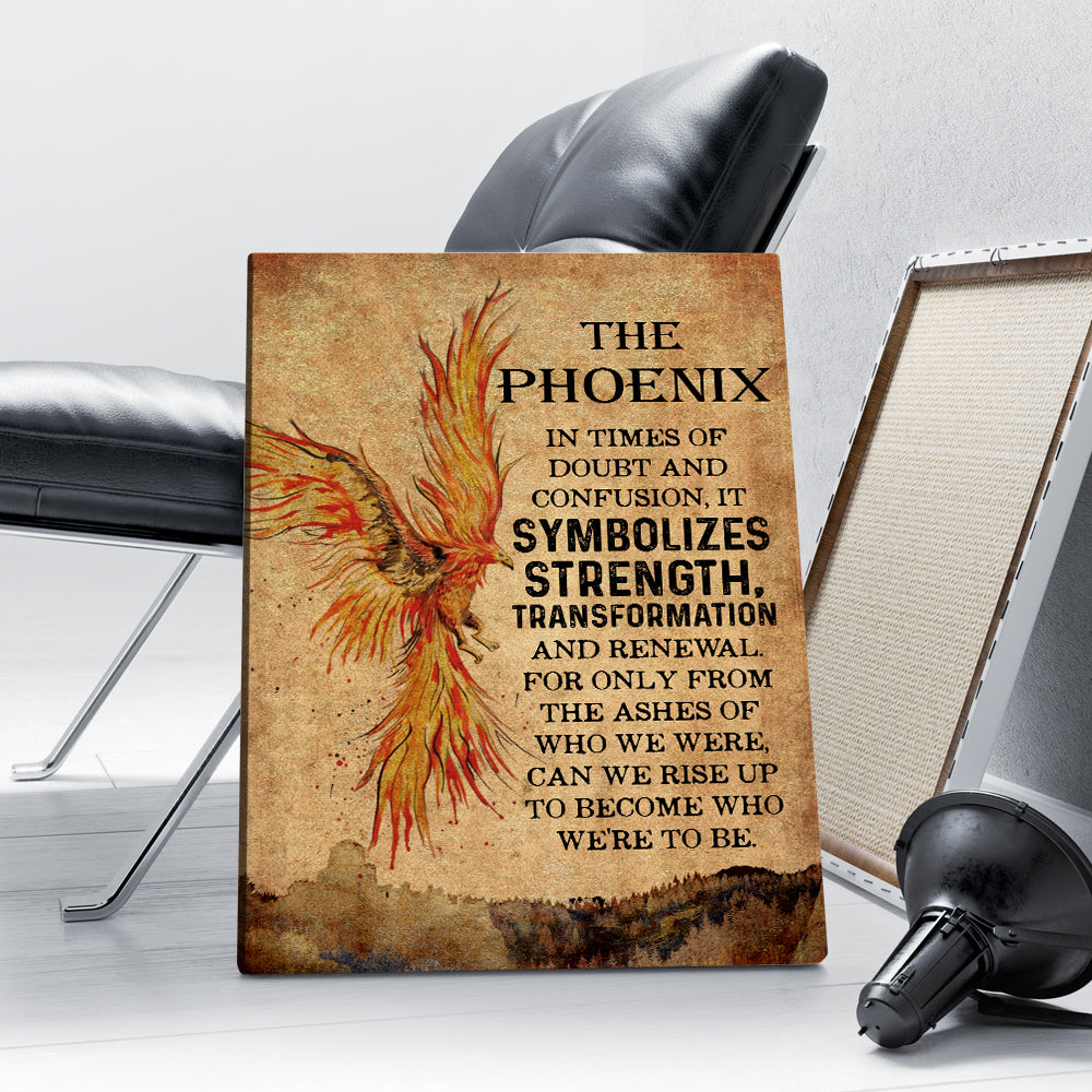 Phoenix Symbolizes Power Transformation And Renewal In Times Of Doubt And Confusion Canvas Prints And Poster