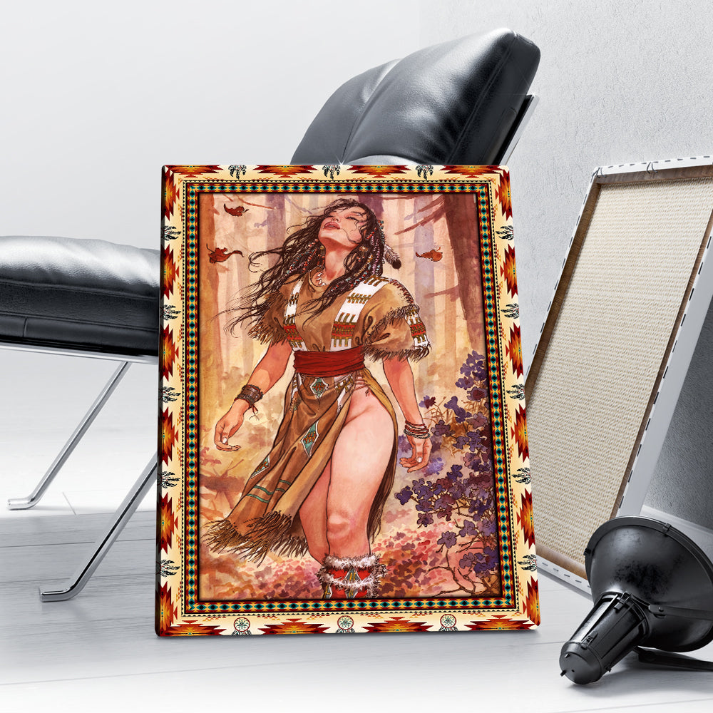 Woman Artwork Native American Canvas Prints