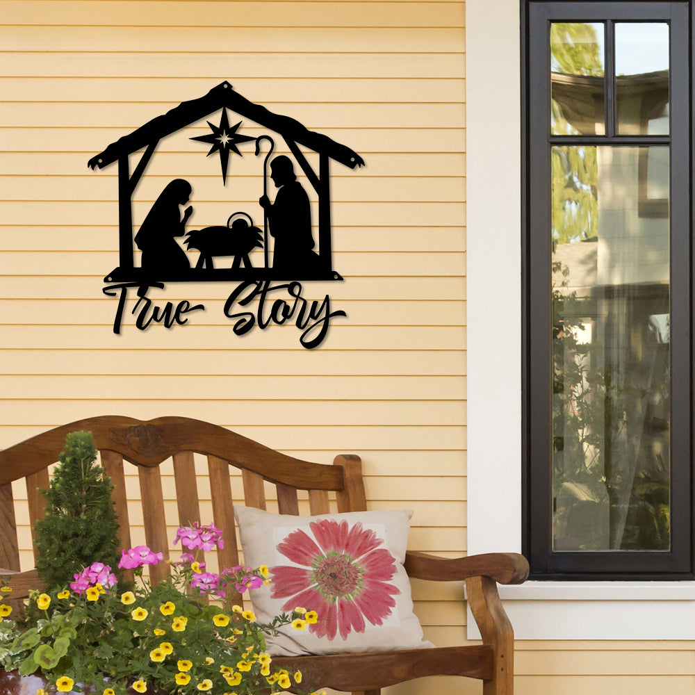 True Story Cut Metal Sign