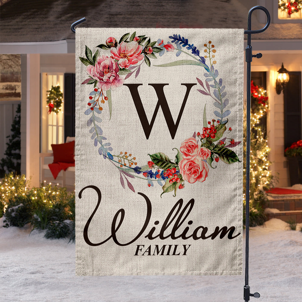 Personalized Custom Name The Family Garden Flag And House Flag