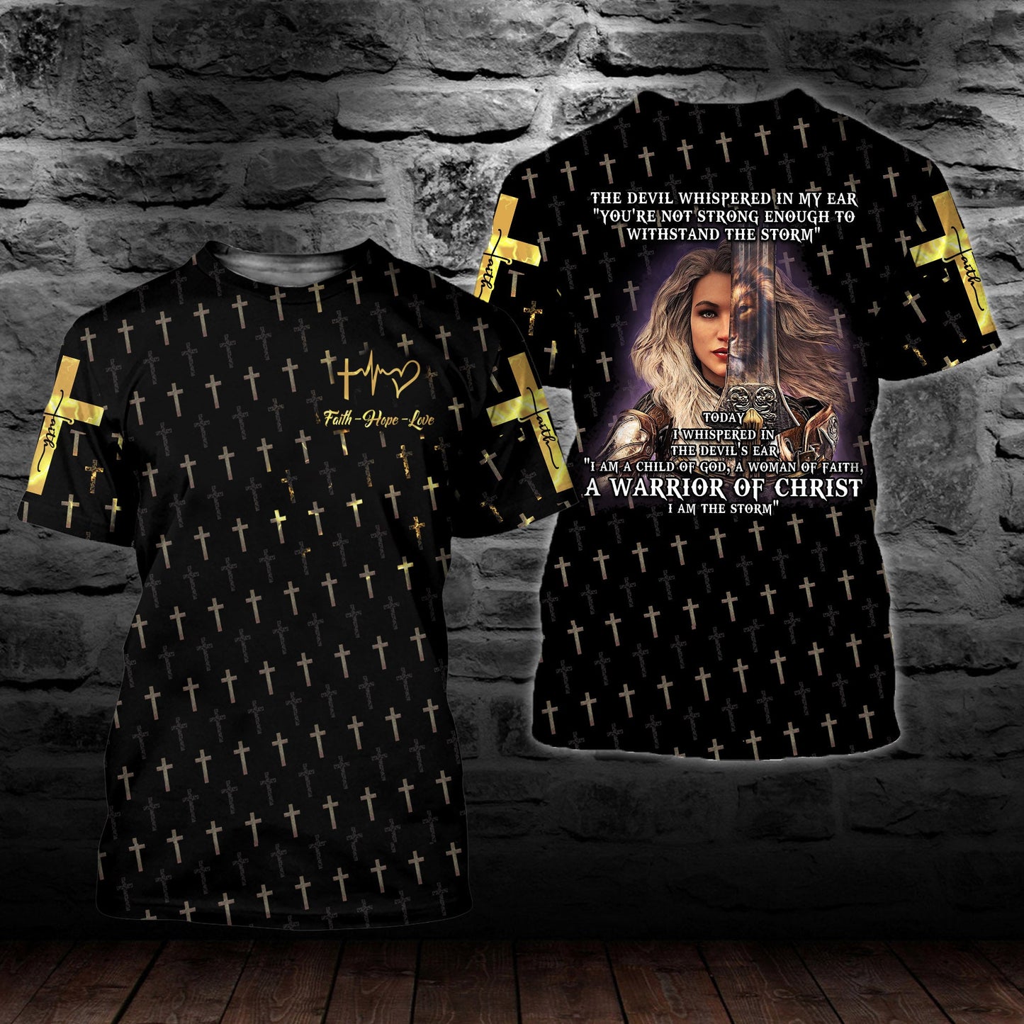 I am a child of God, a woman of faith, a warrior of Christ, I AM THE STORM 3D All Over