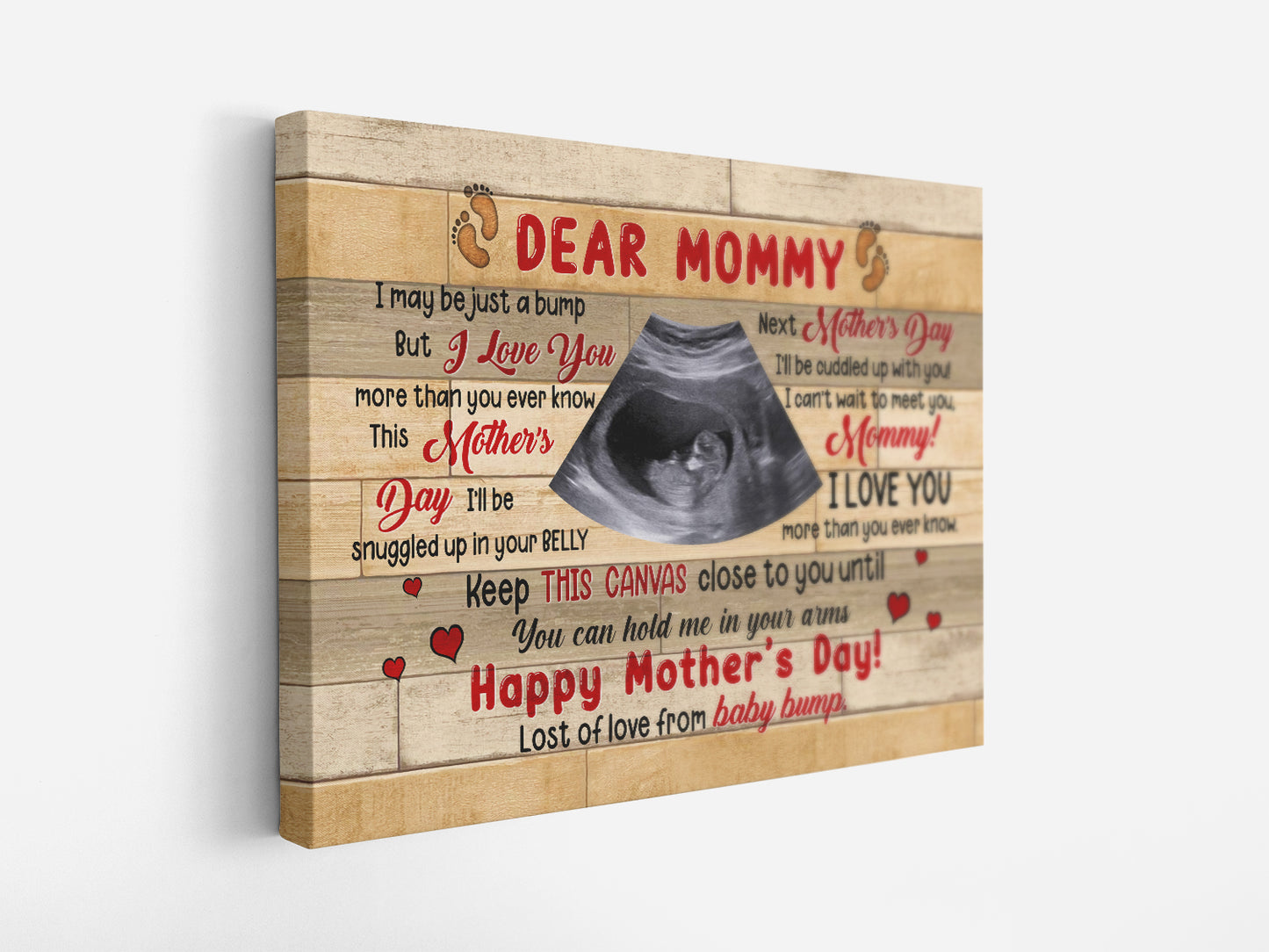 Personalized Gift For Future Mommy I May Be Just A Bump Canvas Prints