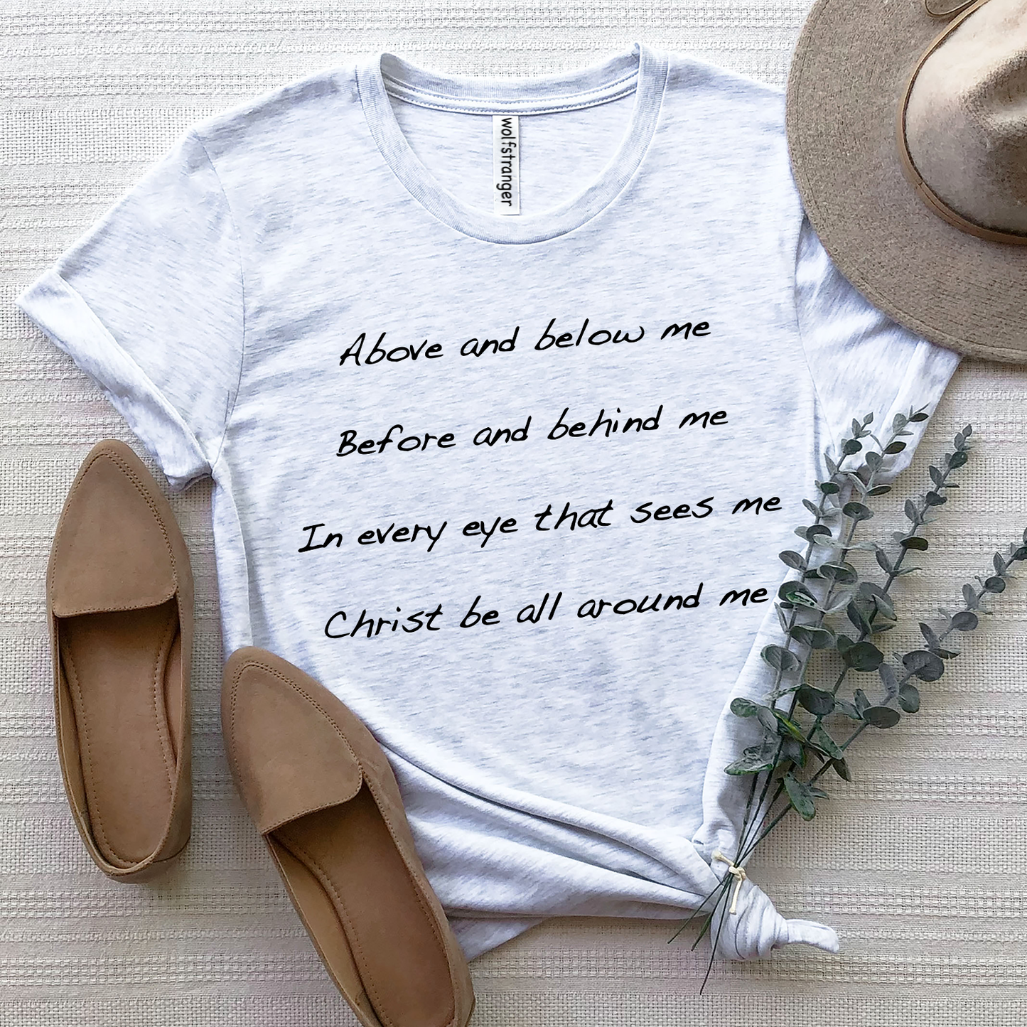 Christ Be All Around Me " Music" Standard T-Shirt