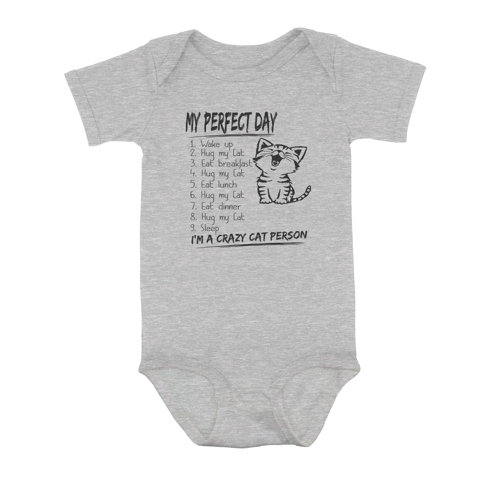Perfect Day Is Snuggling A Cat - Baby Onesie