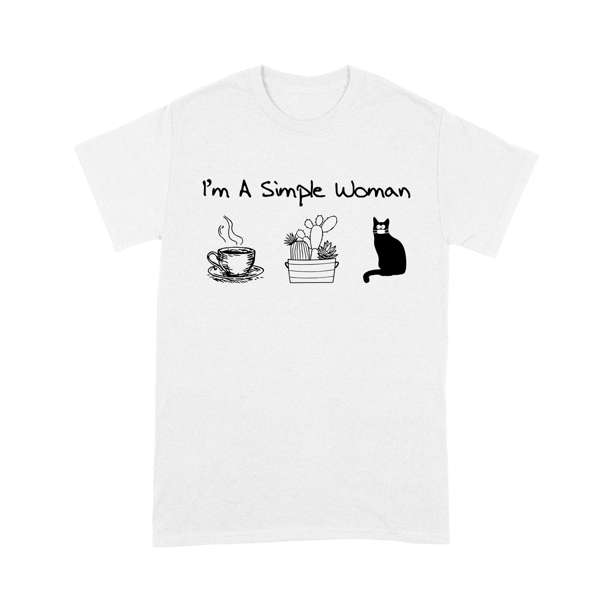 Premium T-shirt - I’m A Simple Woman Coffee Plants Cat
