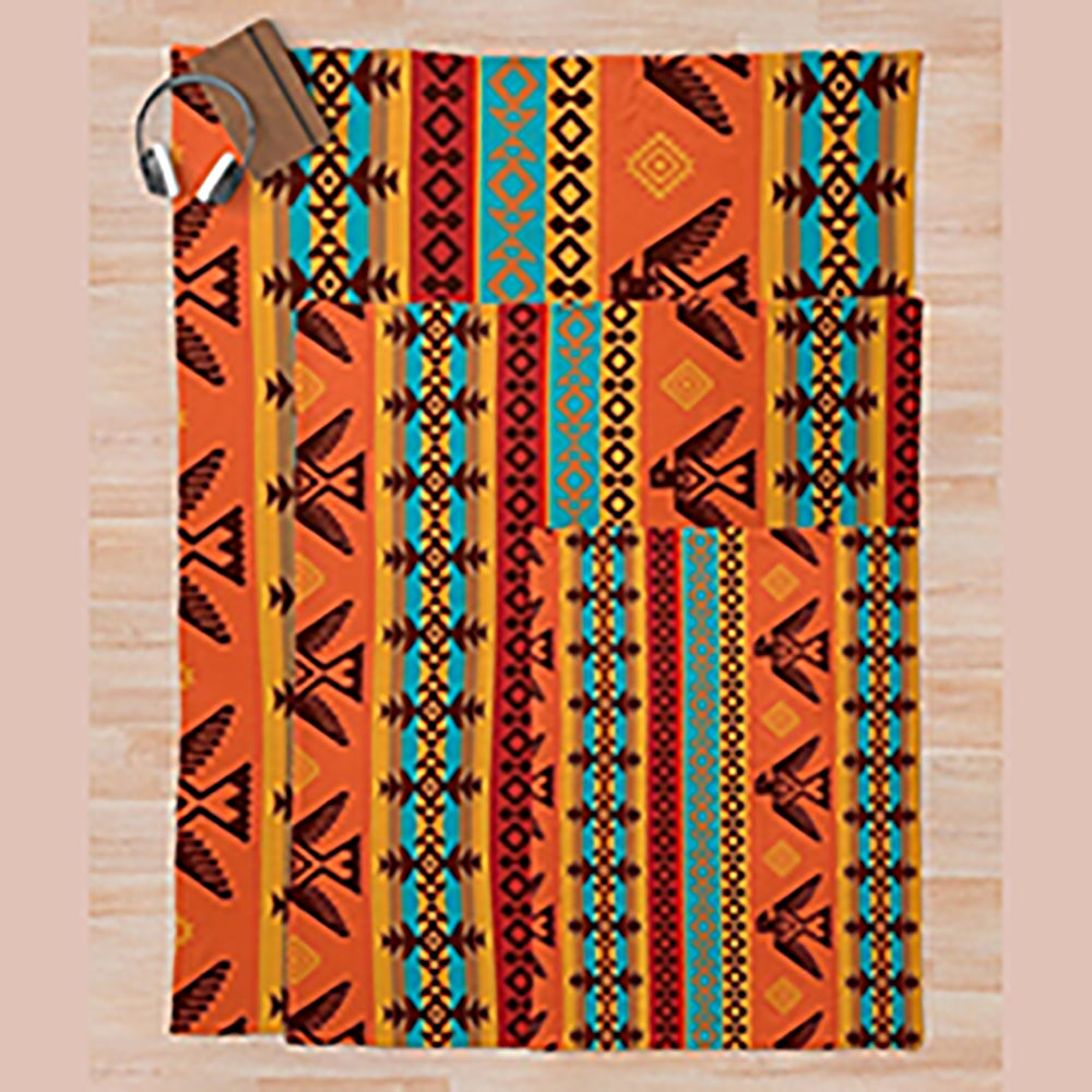 Native American Indian Thunderbird Pattern Blanket