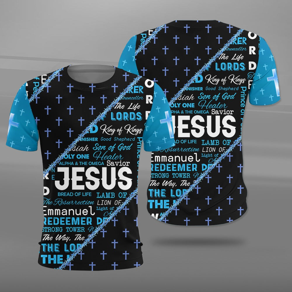 Jesus Bread Of Life Alpha And The Omega Jesus The Way The Truth And The Life 3D All Over Print Tshirt Hoodie