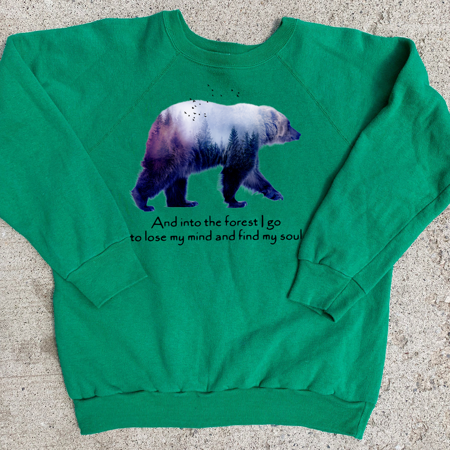 Bear Camping and into the forest i go to lose my mind and find my soul Standard Long Sleeve