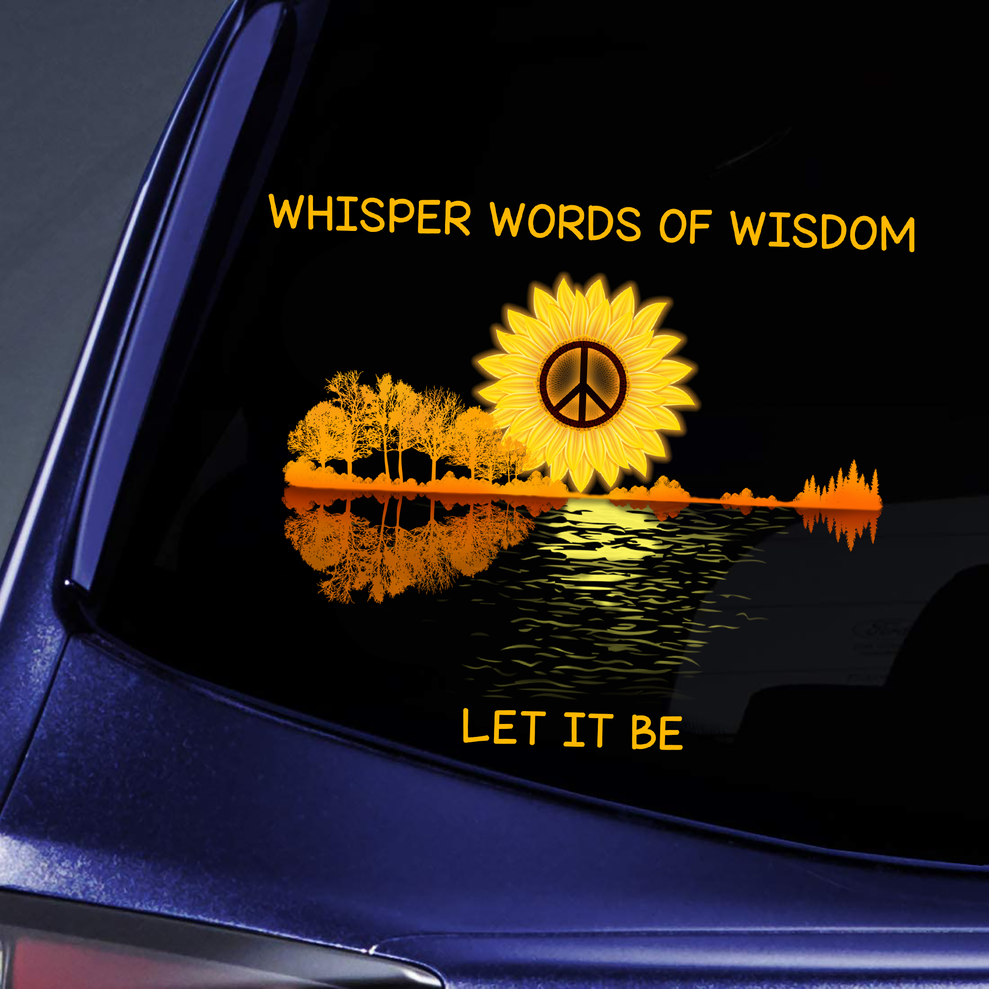 Whisper Words Of Wisdom Let It Be Sticker Decal