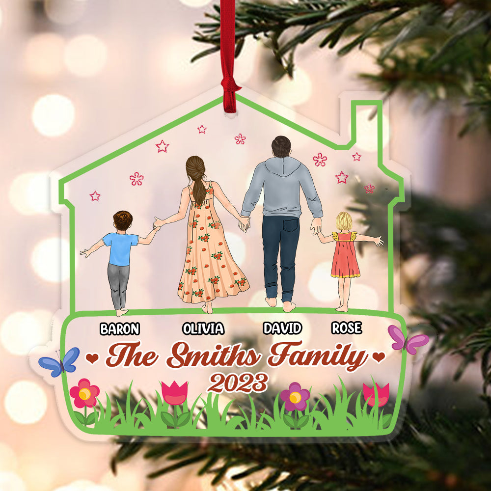 Personalized Family Christmas Acrylic Ornament