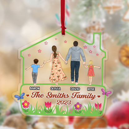 Personalized Family Christmas Acrylic Ornament