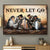 Personalized The Family Warrior Never Let Go Poster Canvas