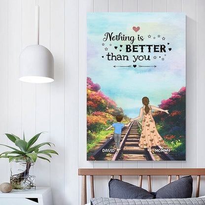 Personalized Mother And Son Canvas Prints