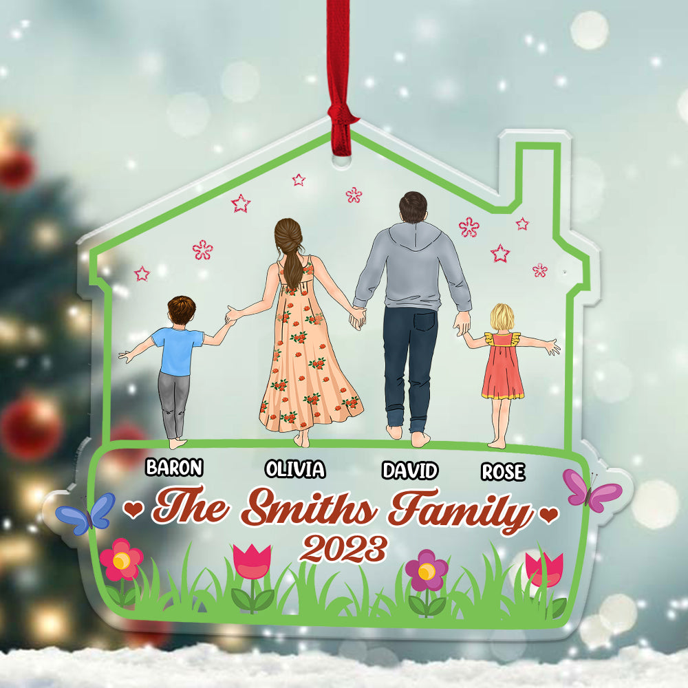 Personalized Family Christmas Acrylic Ornament