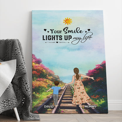 Personalized Mother And Son Canvas Prints