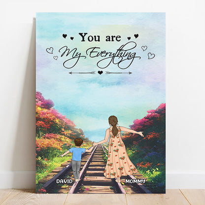 Personalized Mother And Son Canvas Prints