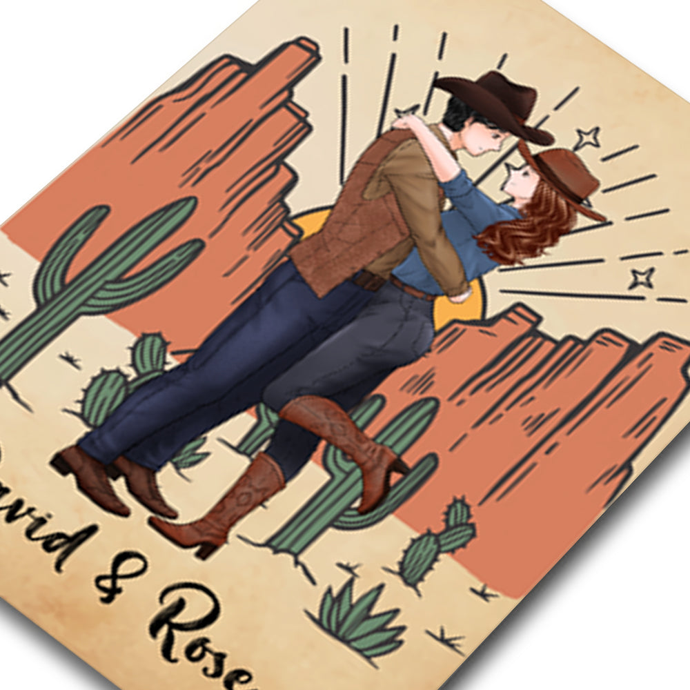 Personalized Couple Cowboy To My Wife Meeting You Was Fate Becoming Your Husband Was A Choice Greeting Card