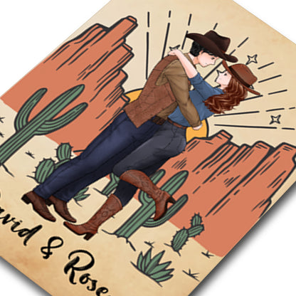 Personalized Couple Cowboy To My Wife Meeting You Was Fate Becoming Your Husband Was A Choice Greeting Card
