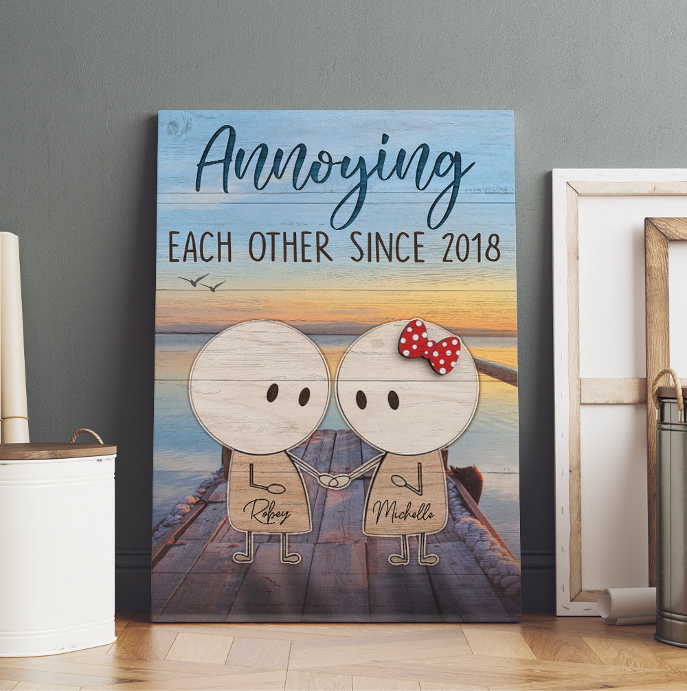 Personalized Annoying Each Other Since Canvas Prints