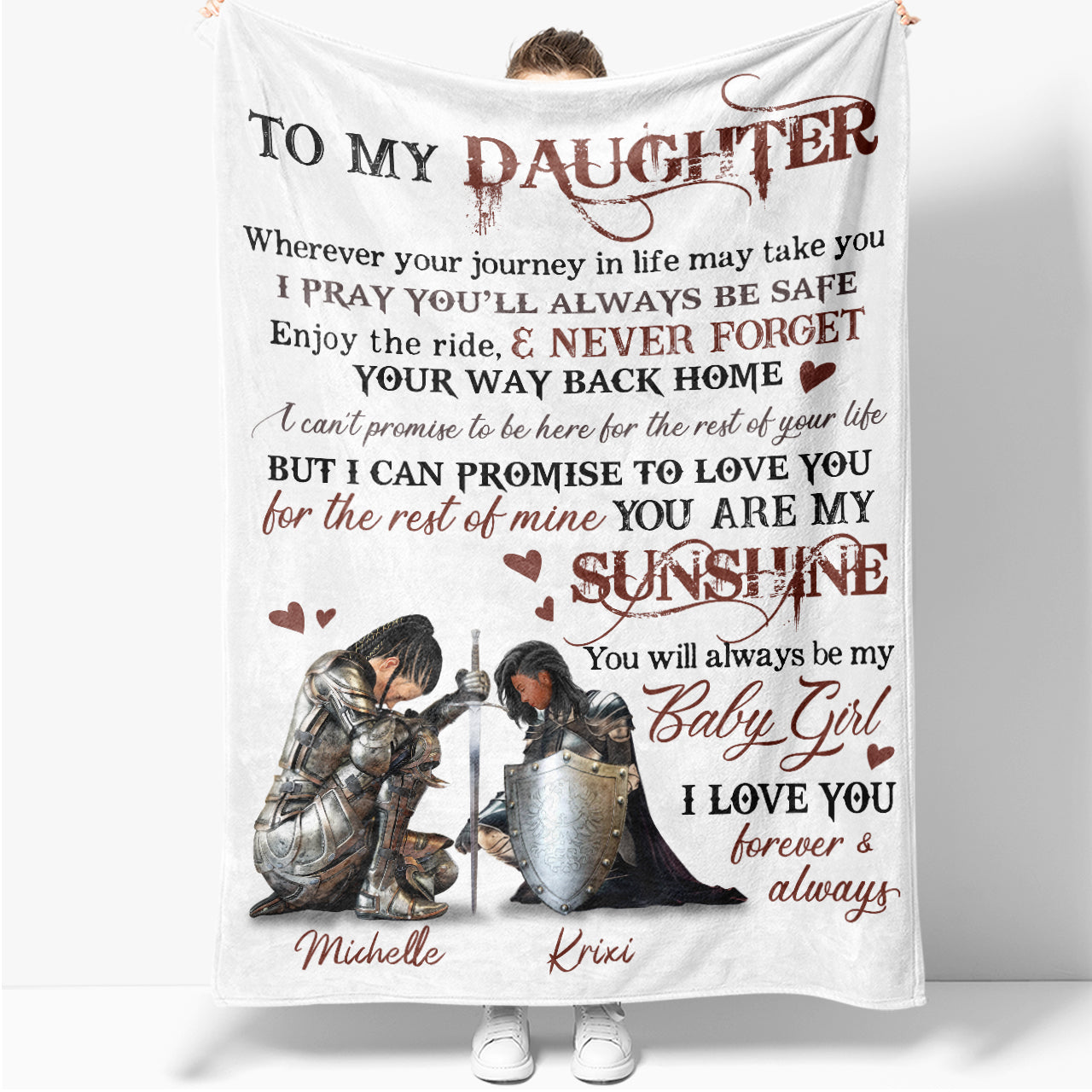 To my daughter discount from mom blanket