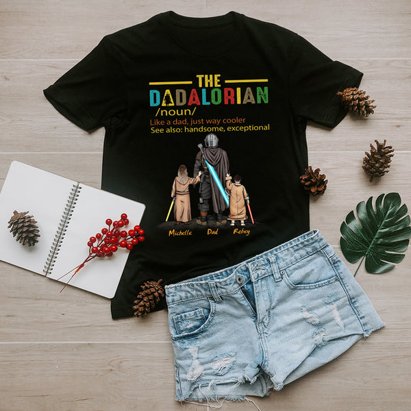 Personalized The Dadalorian Definition Like A Dad Just Way Cooler 4-in-1 Can  Cooler Tumbler, Custom Dad And Kids Tumbler, Personalized The Dadalorian  Tumbler, Funny Star Movie Tee, Father's Day Gift - Wolfantique