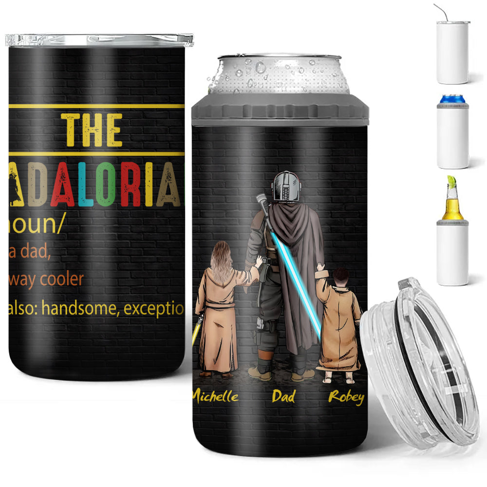Personalized The Dadalorian Definition Like A Dad Just Way Cooler 4-in-1 Cooler Tumbler
