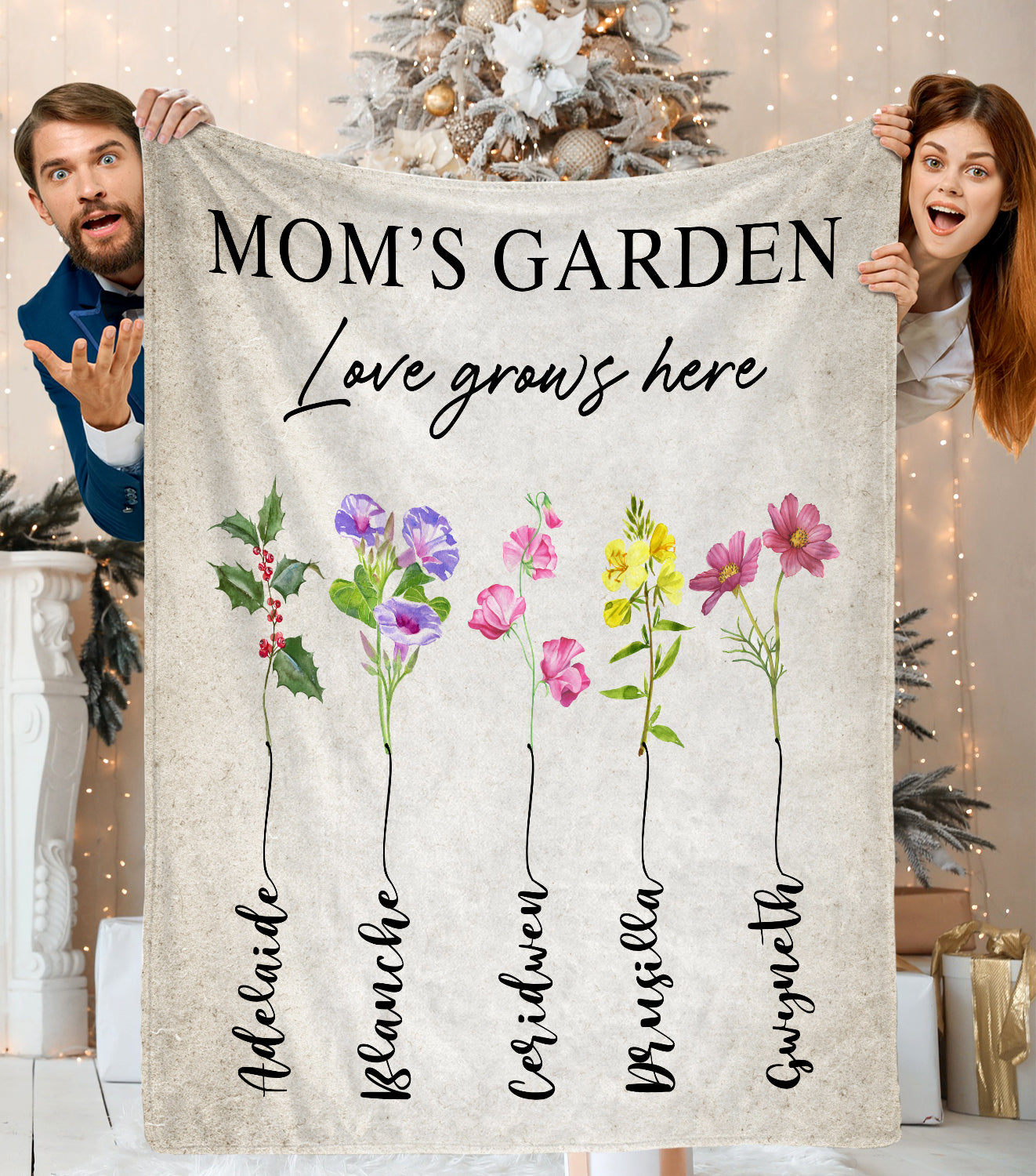 Floral Garden Flag Daisies and Butterflies - Personalized Garden Flag –  Budderstown Gifts - BTG