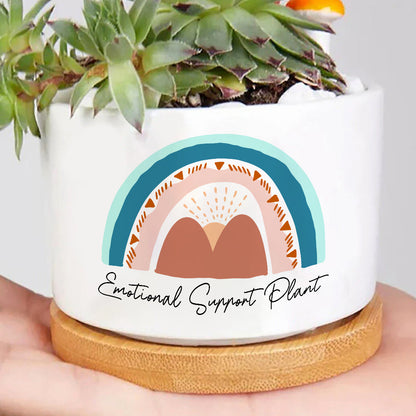 Boho Rainbow Emotional Support Plant Pot