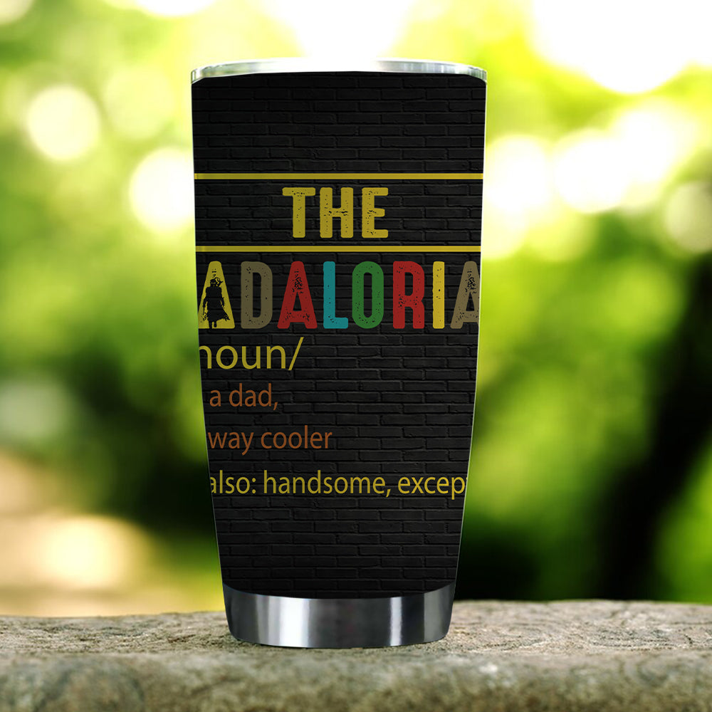 Personalized The Dadalorian Definition Like A Dad Just Way Cooler 4-in-1 Can  Cooler Tumbler, Custom Dad And Kids Tumbler, Personalized The Dadalorian  Tumbler, Funny Star Movie Tee, Father's Day Gift - Wolfantique