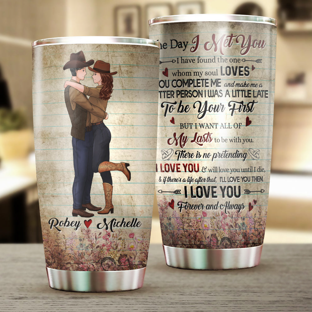 Personalized Cowboy Couple The Day I Met You I Have Found The One Whom My Soul Loves Tumbler