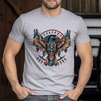 Native American Thunderbird Tribal Eagle Totem Boho T-Shirt