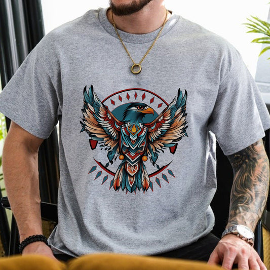 Native American Thunderbird Tribal Eagle Totem Boho T-Shirt
