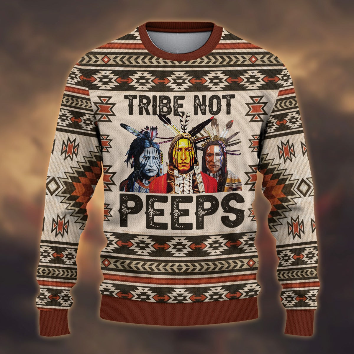 Native Peeps Native American Tribe Not Peeps Ugly Sweatshirt, Native American ugly ...
