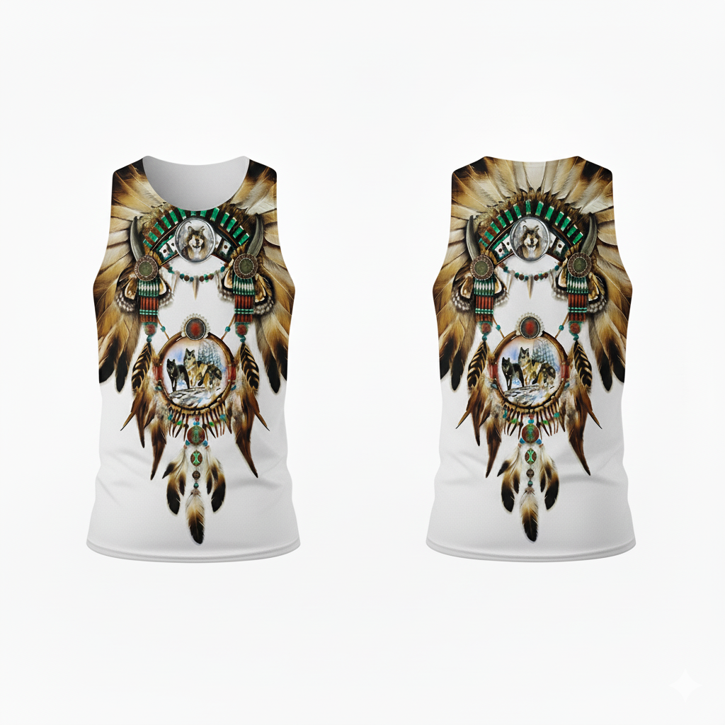 Native American Wolf Dream Catcher 3D All Over Print Hoodie And Sweatshirt