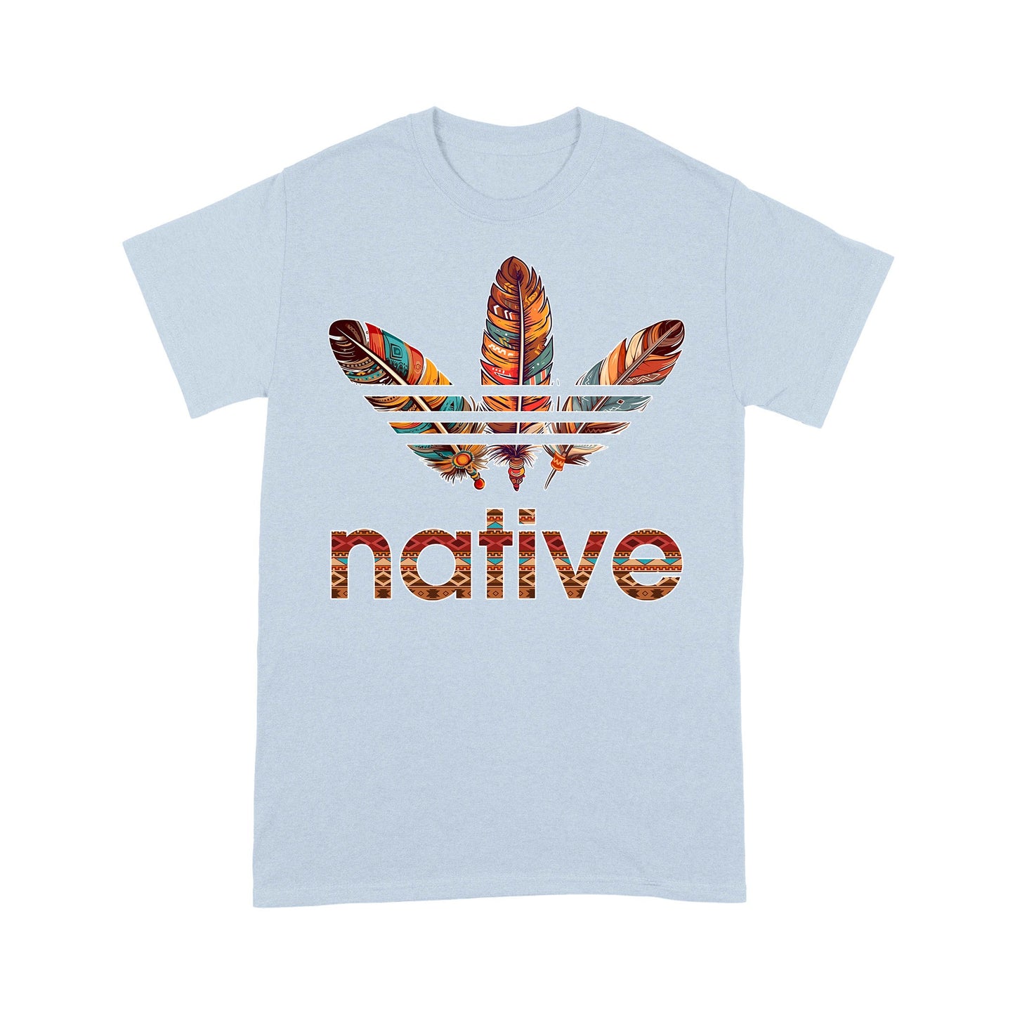 Native American Feather Graphic Boho Tribal Print Unisex T-Shirt