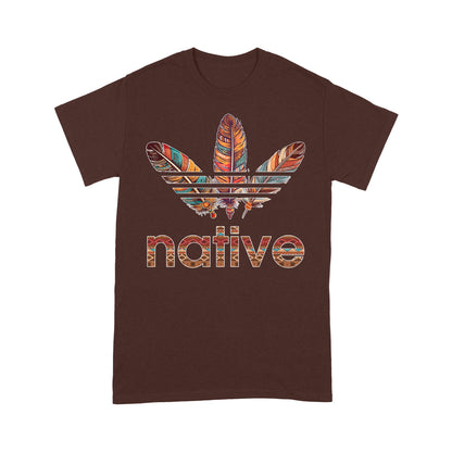 Native American Feather Graphic Boho Tribal Print Unisex T-Shirt