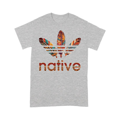 Native American Feather Graphic Boho Tribal Print Unisex T-Shirt