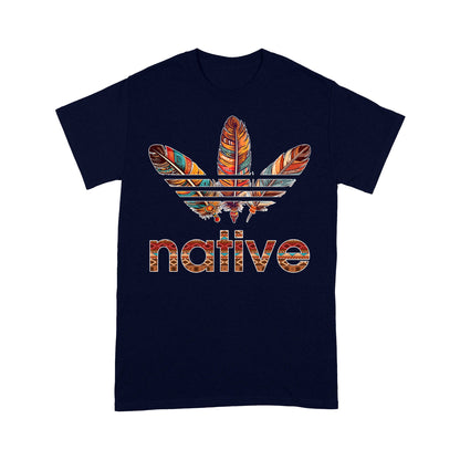 Native American Feather Graphic Boho Tribal Print Unisex T-Shirt