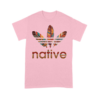 Native American Feather Graphic Boho Tribal Print Unisex T-Shirt