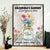Personalized Grandma's Garden Custom Birth Month Flower Family Love Grows Here Poster Canvas