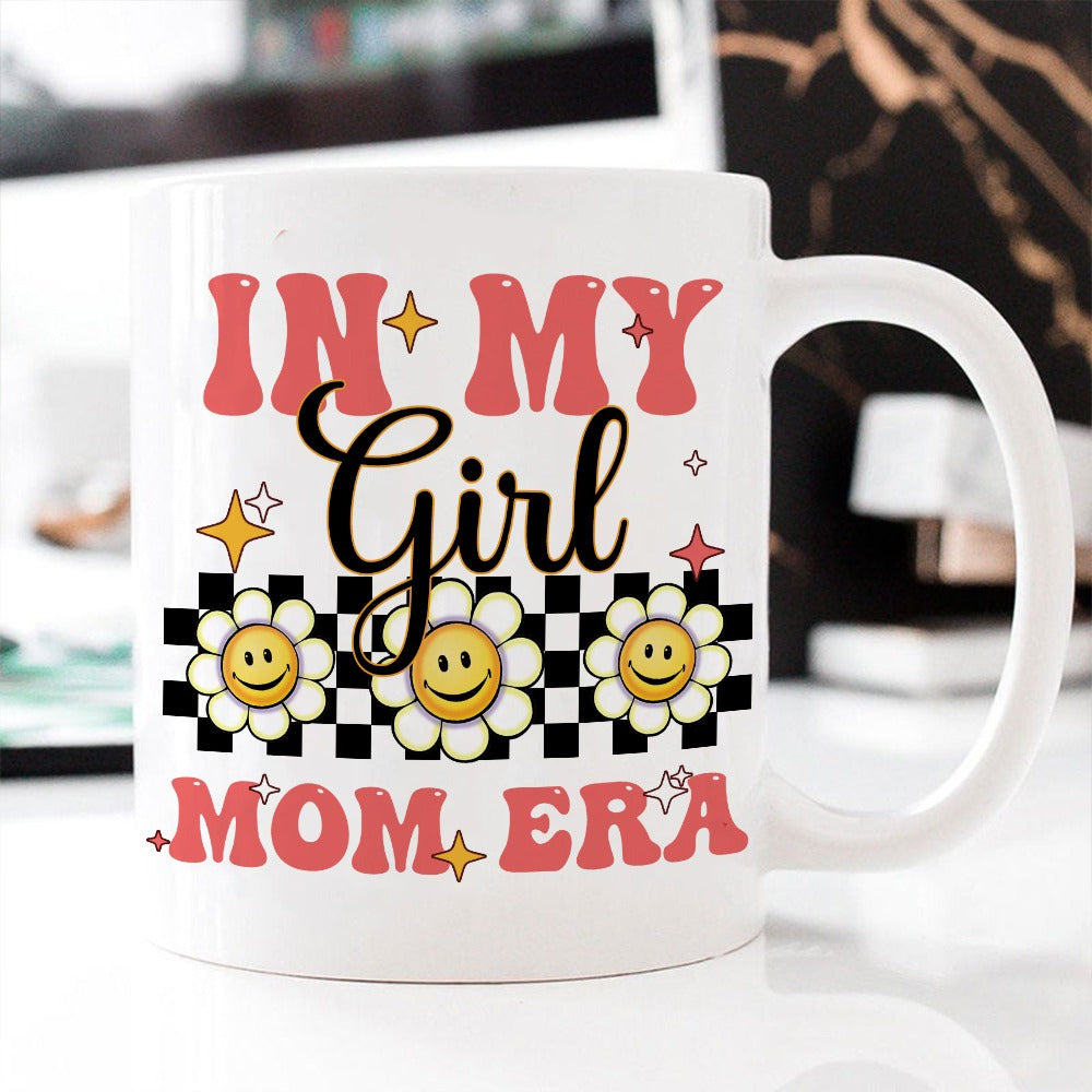 Personalized Mom And Daughter Warrior In My Girl Mom Era White Mug