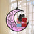 Personalized Mother And Daughters I Love You To The Moon And Back Hanging Suncatcher Ornament