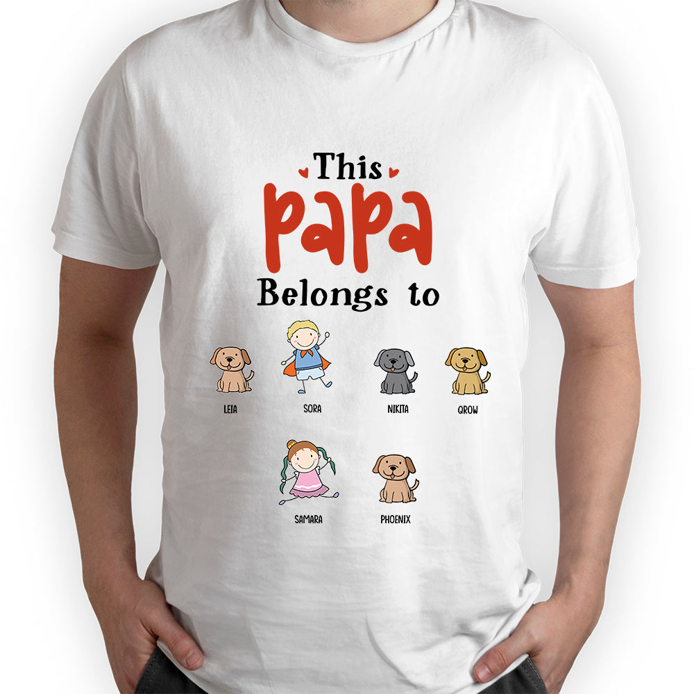 Personalized, This Papa Belongs, This Nana Belongs, Family Shirt - Standard T-Shirt