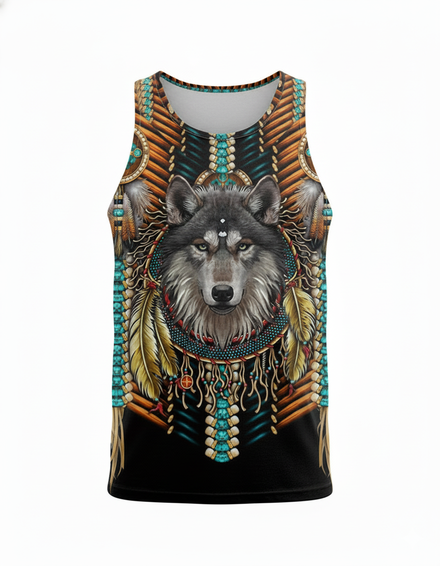 Tribal Native Wolf Dreamcatcher Native American 3D All Over Print Hoodie and Zip Hoodie