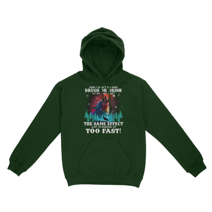 Wolf Spirit Warriors I Don't Do Drugs Or Drink At My Age Hoodie, Funny Gift For Family Hoodie